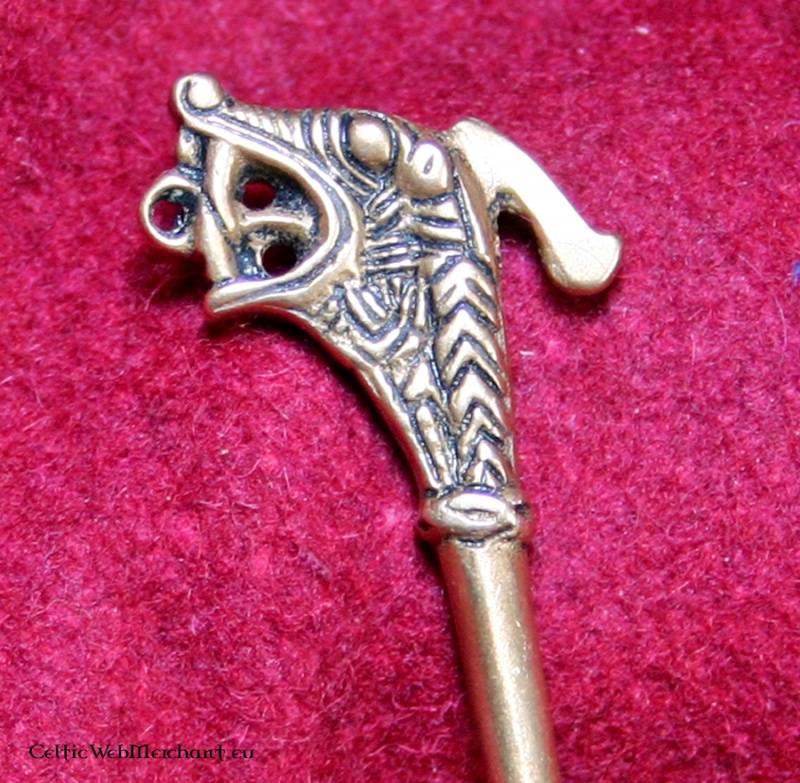 Haithabu clothing pin, brass