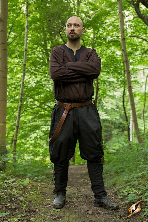 Viking trousers Rollo, black