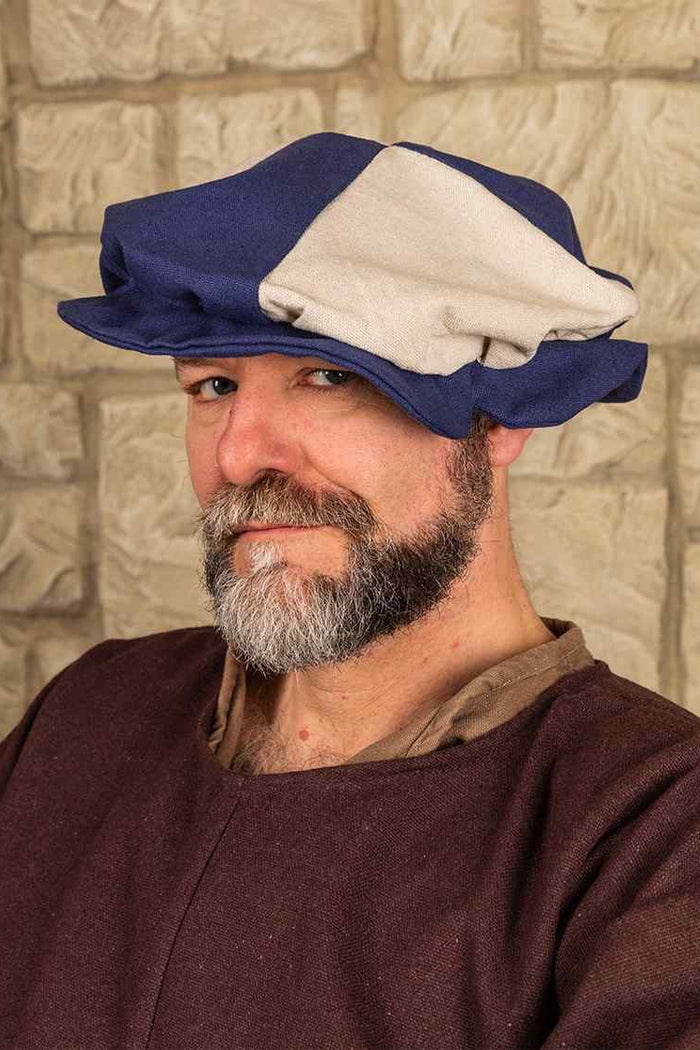 Landsknecht beret Jorg, creamblue