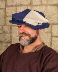 Landsknecht beret Jorg, creamblue