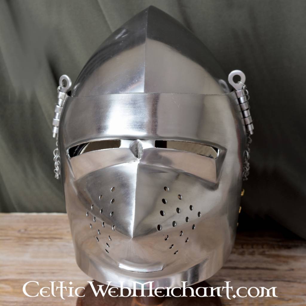 Pig faced bascinet, 2 mm (battle-ready)