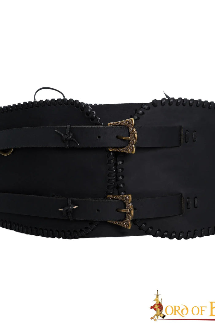 Broad Viking belt, black