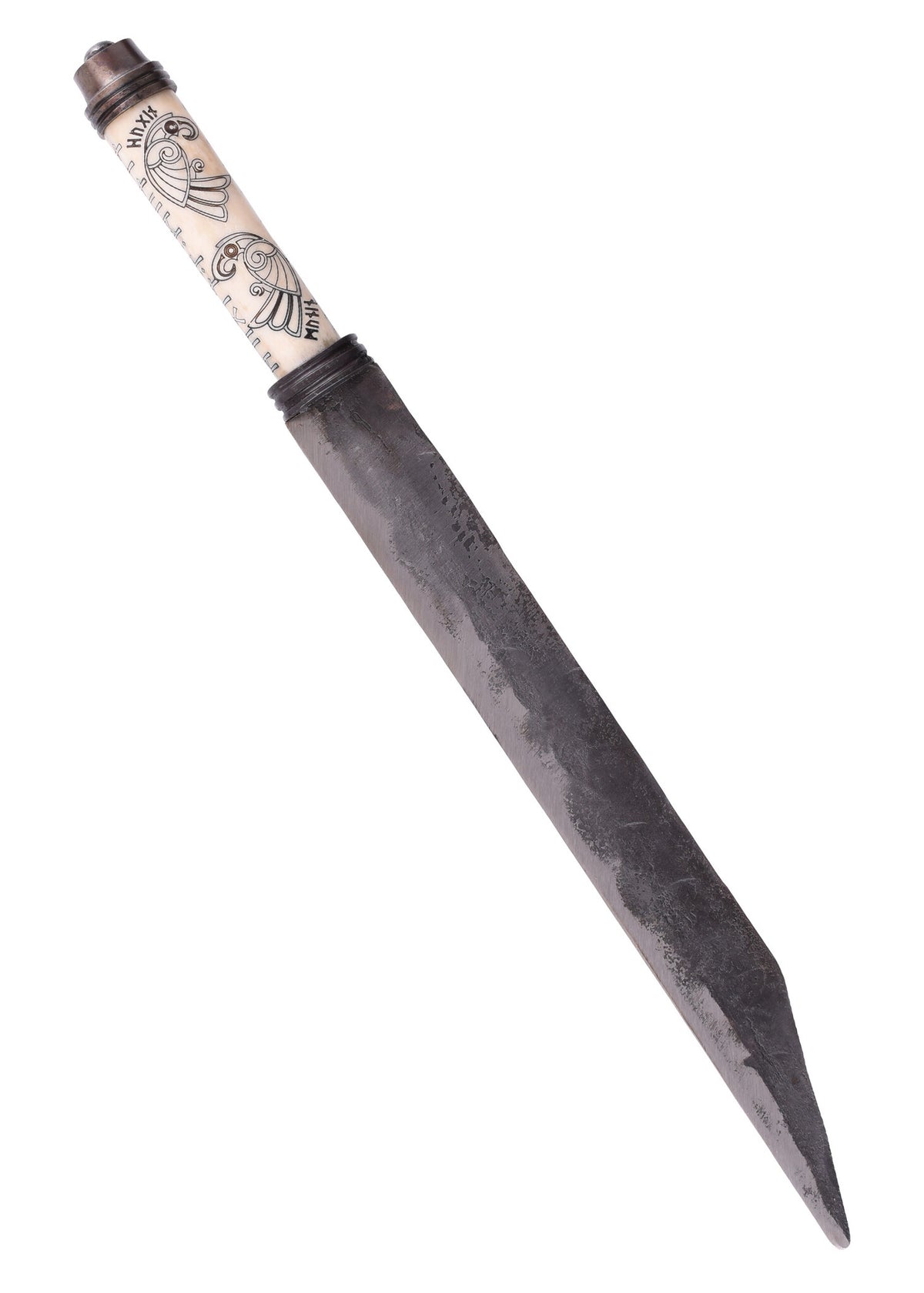 Viking scramaseax Hugin and Munin, semi-sharp