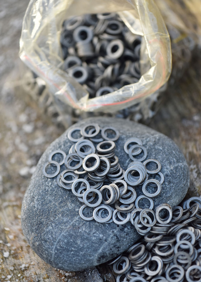 1 kg flat unriveted rings, 8 mm