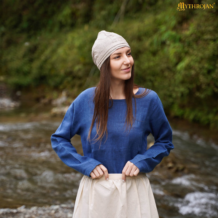 Birgitta's hood, Maciejowski Bible, linen, natural