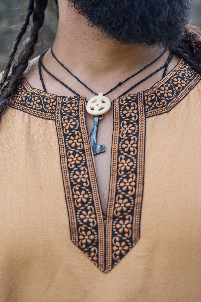 Germanic Thorsberg tunic Wulfhard, honey brown