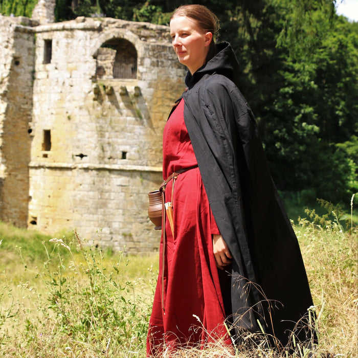 Cotton cloak, black