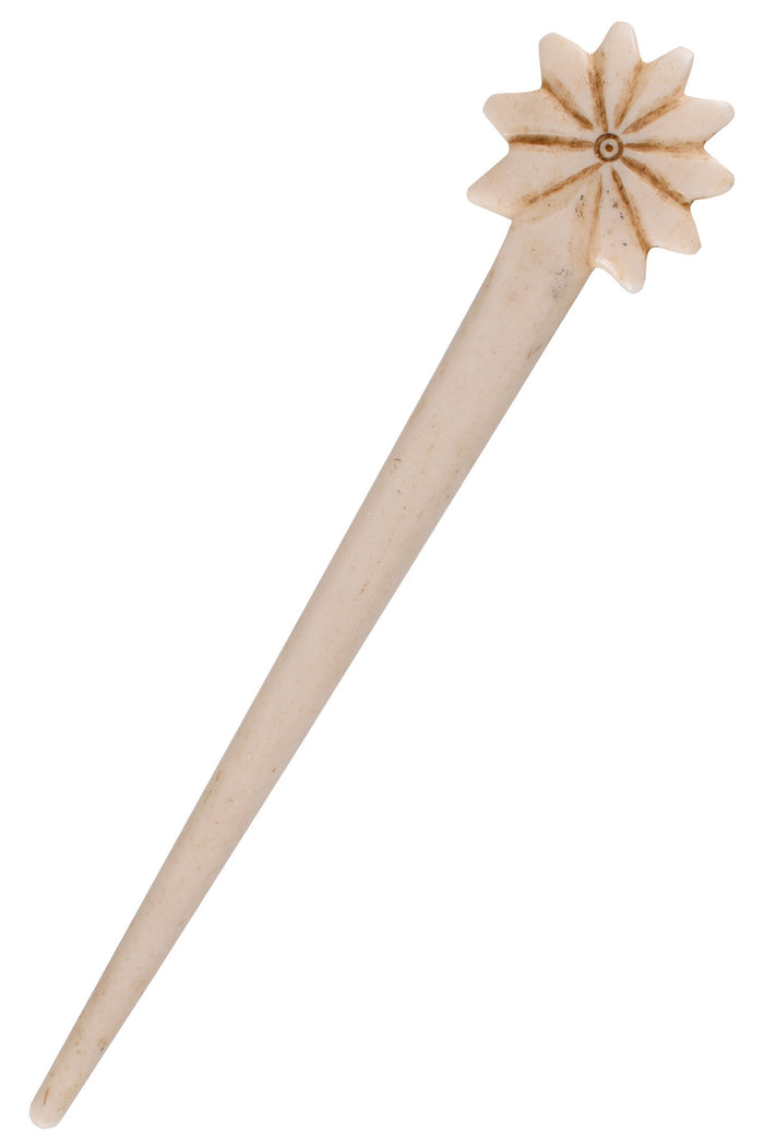 Roman hairpin with star, bone