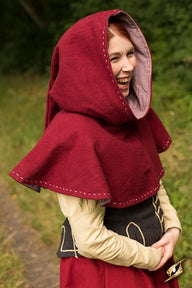 Medieval chaperon Erhard, red