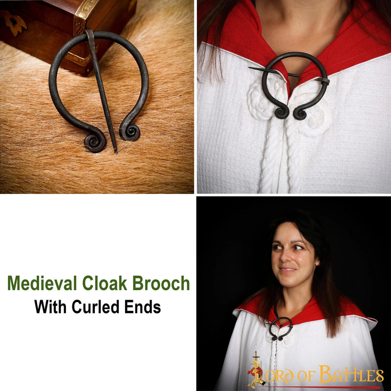 Fibula podkowiasta ze spiralami, żelazo