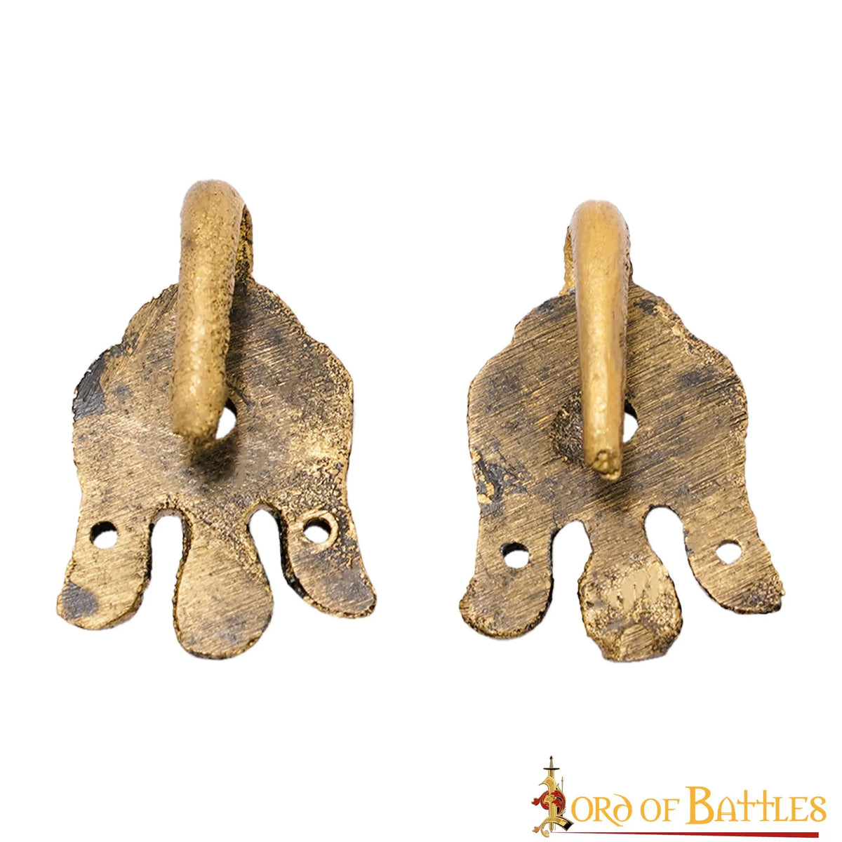Hooks for leg wraps Birka, brass