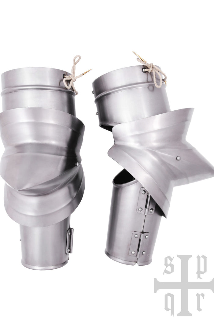 Milanese vambraces with large couters, 1.5 mm