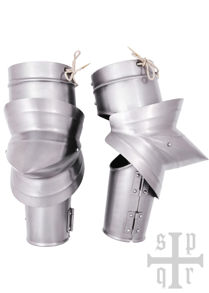 Milanese vambraces with large couters, 1.5 mm
