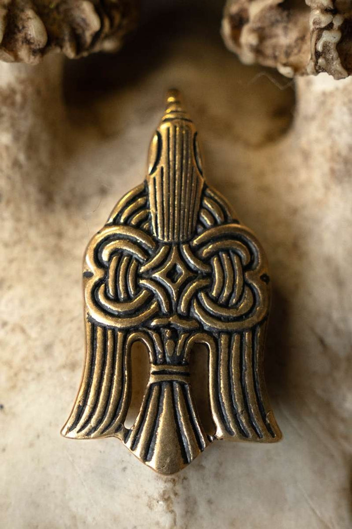 10th century Viking raven pendant, bronze