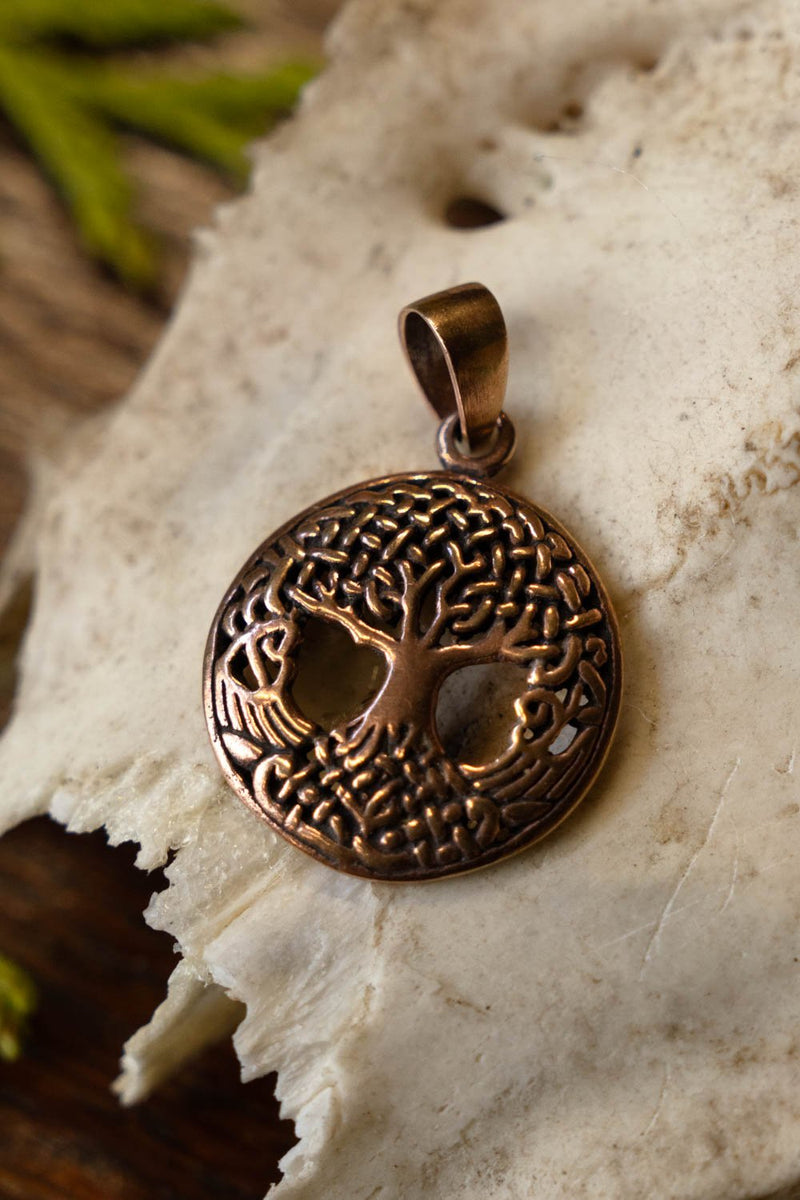 Flettet livstræ, bronze