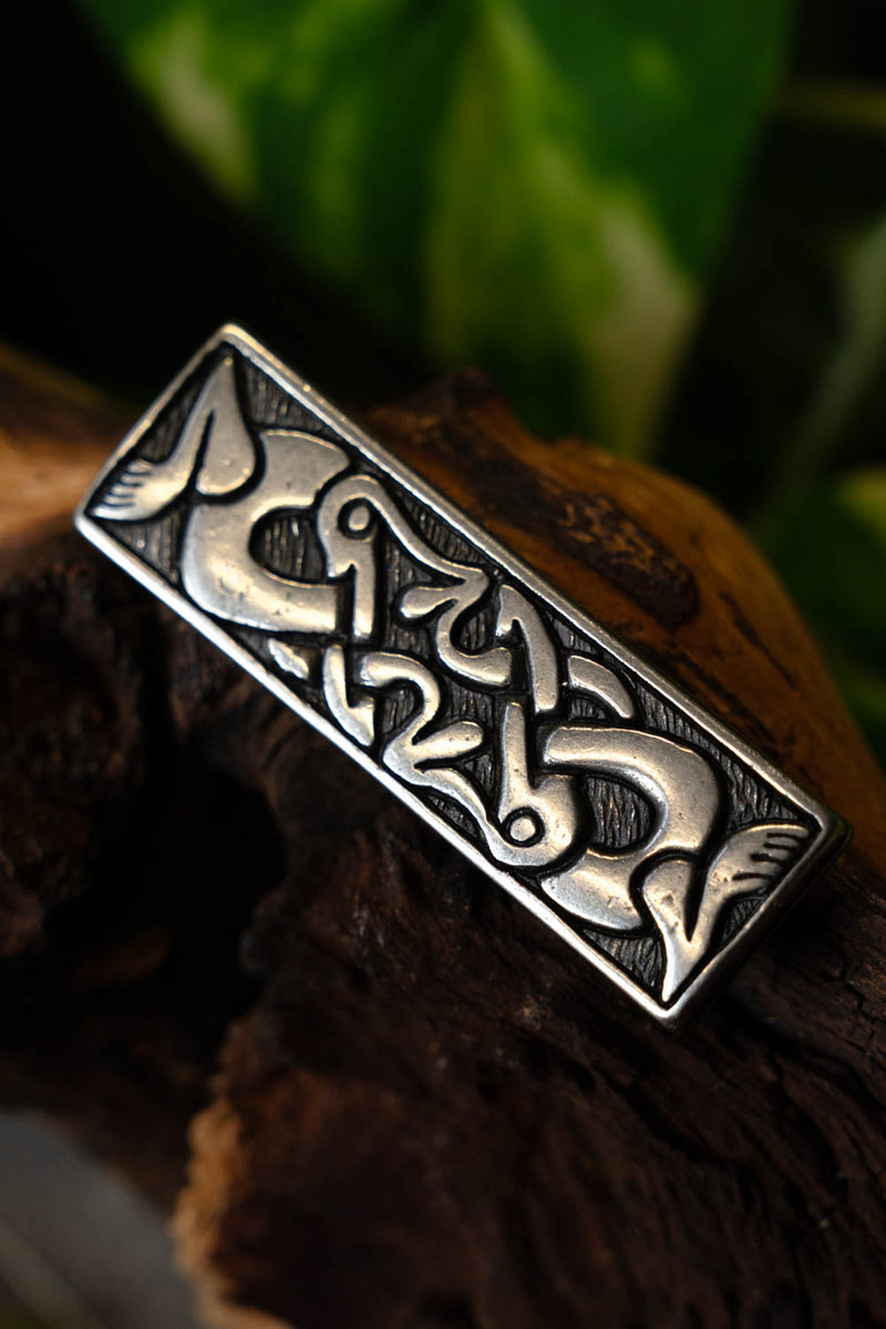 Guarnizione alamanna per cintura Niederstotzingen, argentata