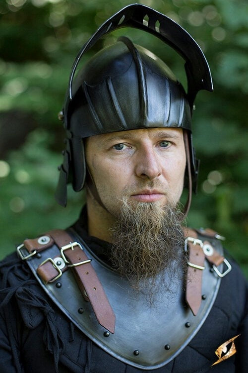 Gorget Warrior, patinated, 1 mm