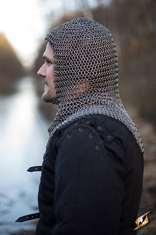 Chainmail coif Alaric, 9 mm
