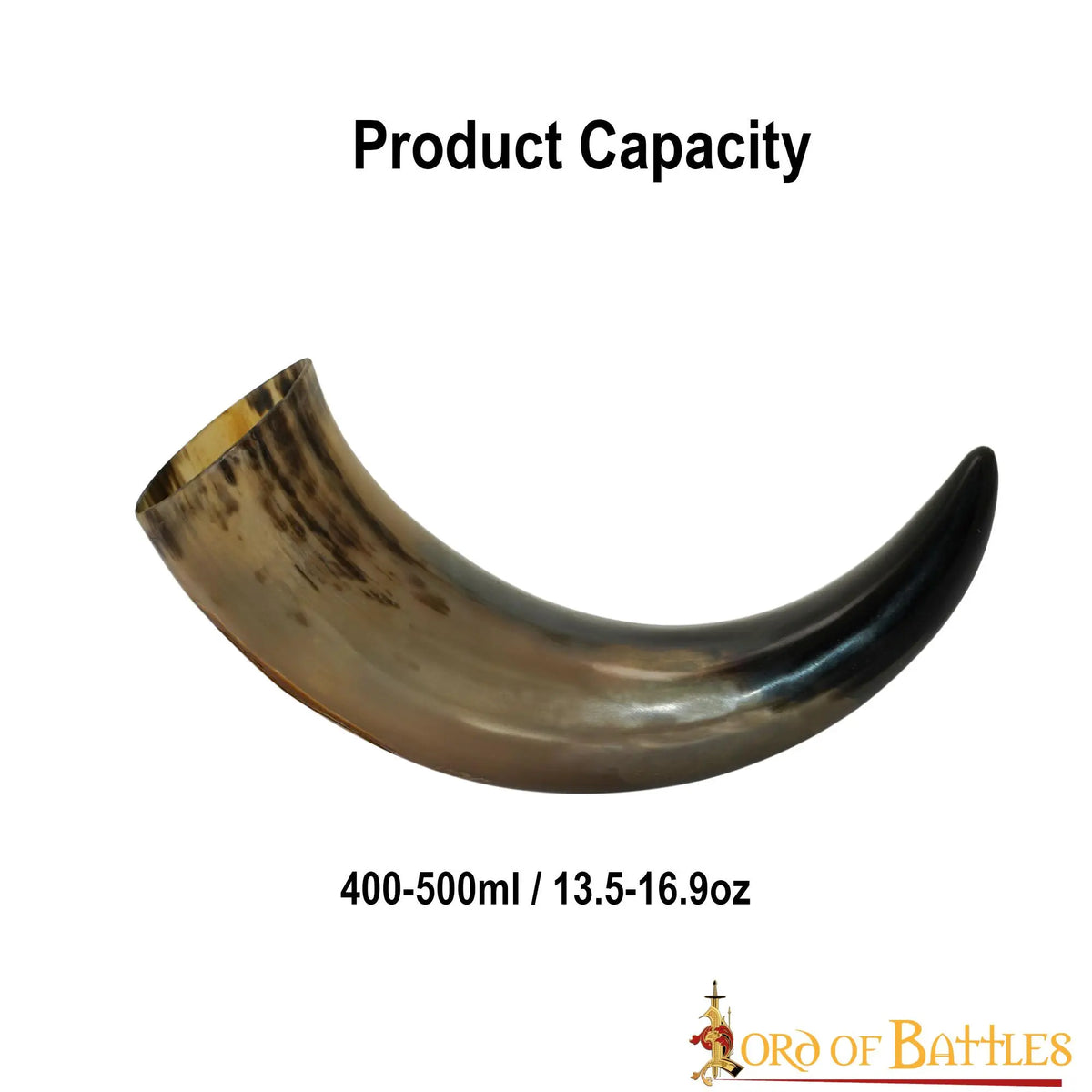 Pirate drinking horn, 300-500 ml
