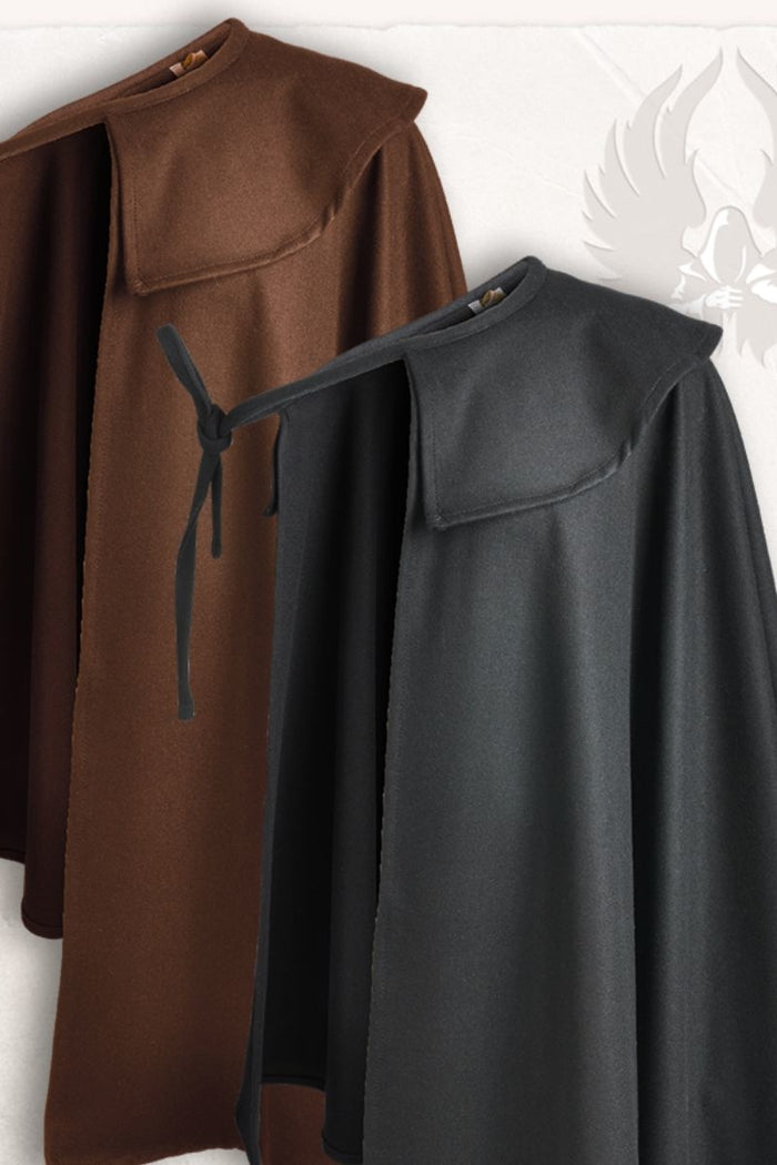 Mandilion, musketeer cloak Tilly, black