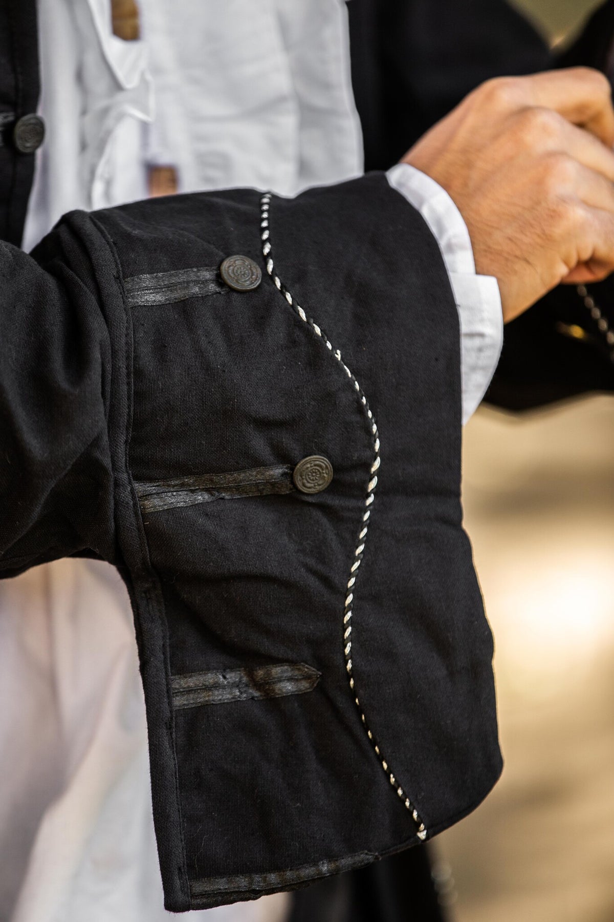 17th century Buccaneer coat, black