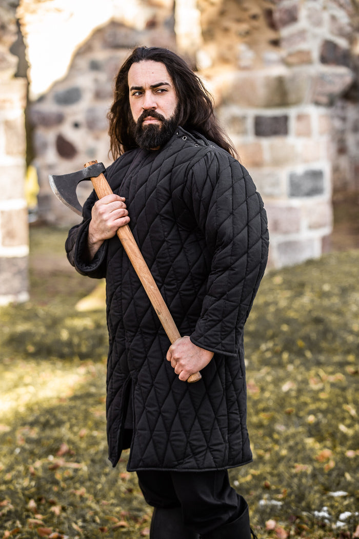 Medieval gambeson, black