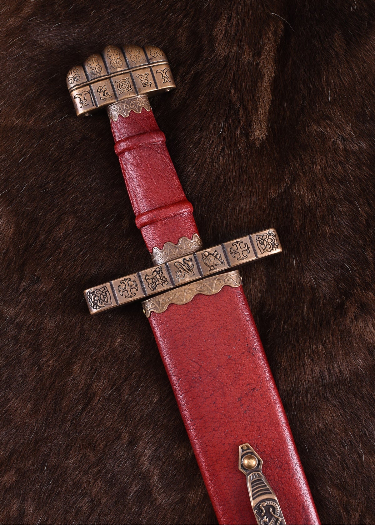 9th century Viking sword Haithabu, damast steel, semi-sharp