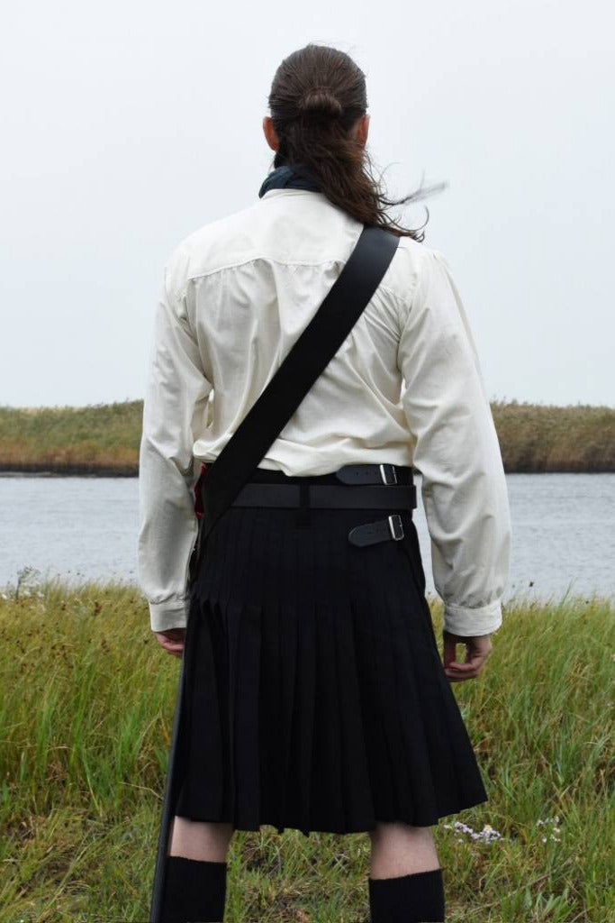 Scottish kilt, black