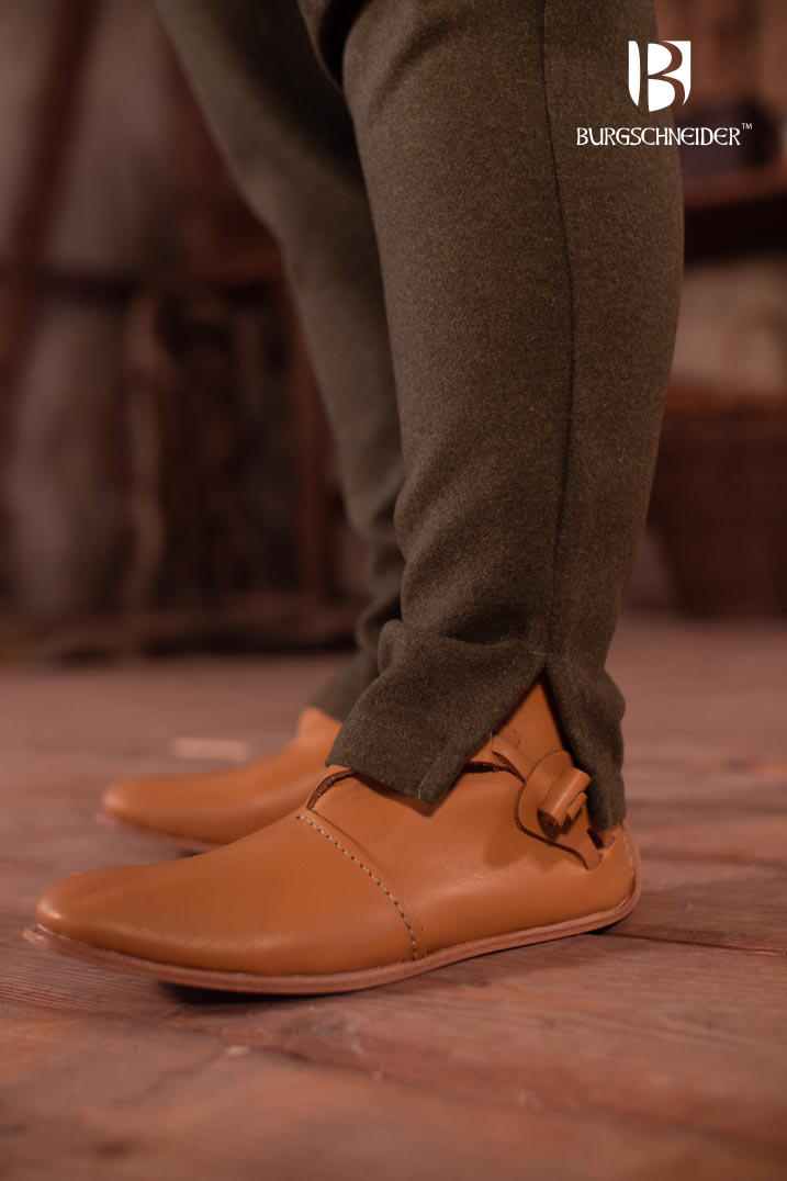 Ladies trousers Skjoldehamm, olive green, wool mix