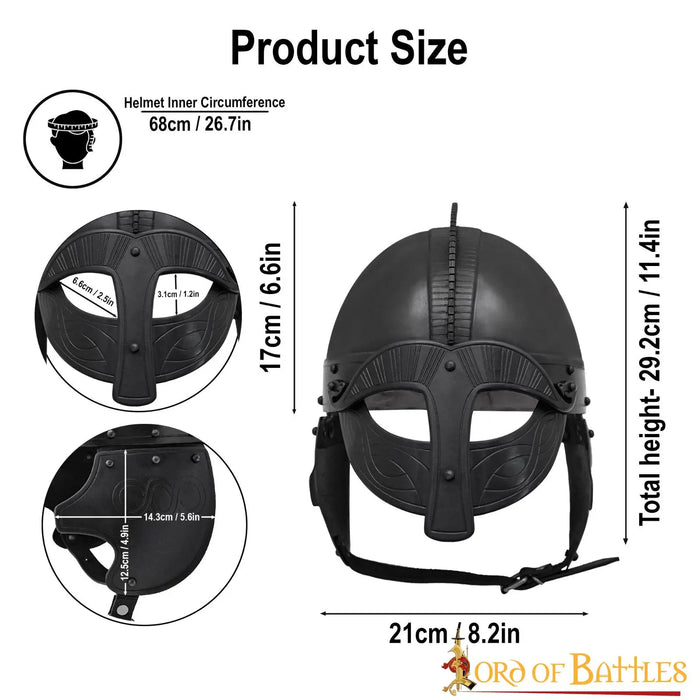 Germanic Vendel helmet, 1.6 mm