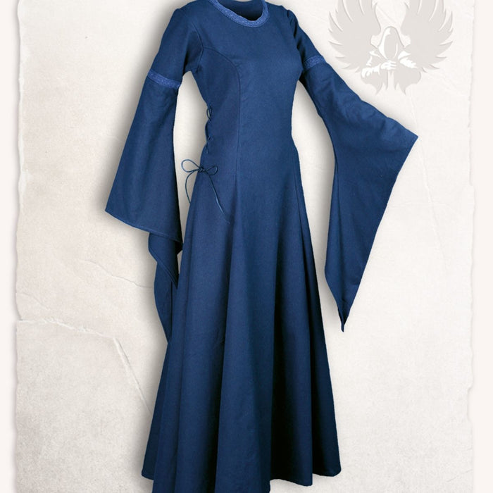 Medieval dress Lenora, blue
