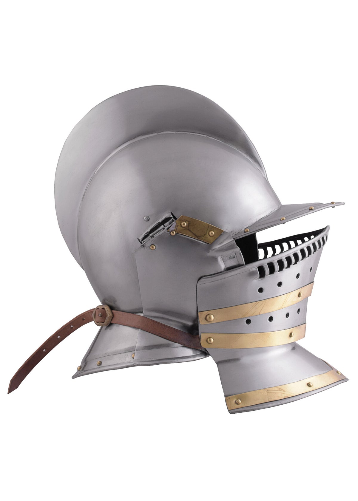 Tudor burgonet with falling buffe, 1.3 mm