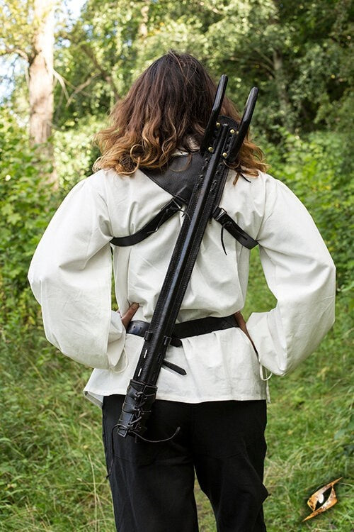 LARP back scabbard Sky Hook, brown