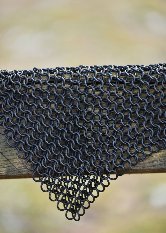 Bronzed chainmail piece, unriveted, 8 mm
