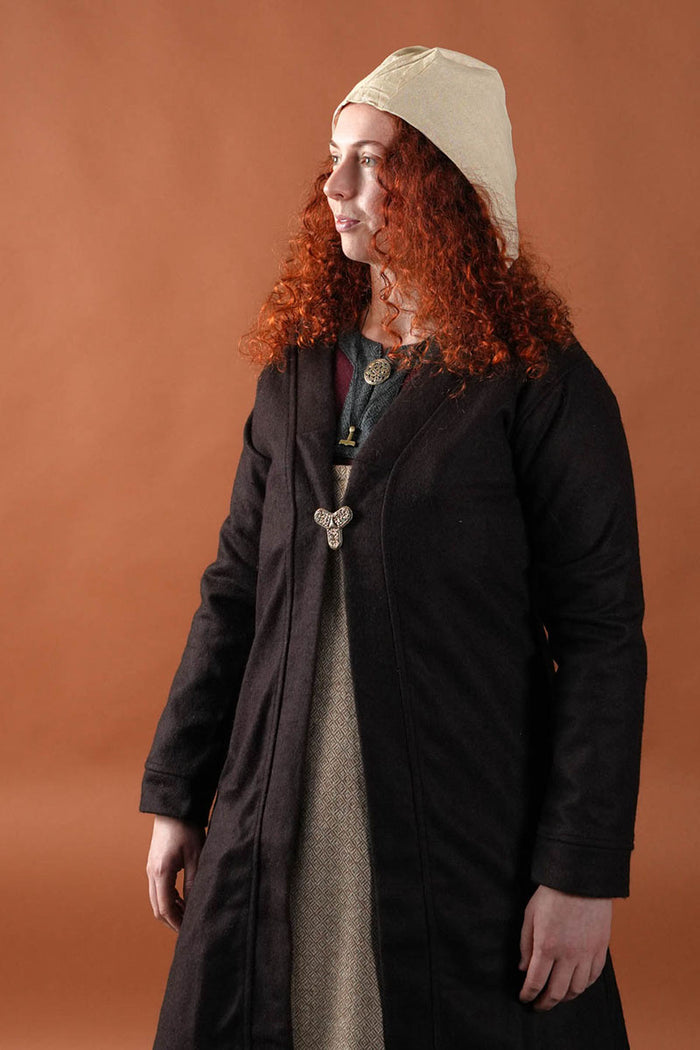 Birka cloak Aslaug, wool blend, brown