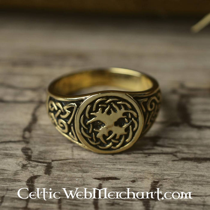 Celtic Ring tree of life, bronze