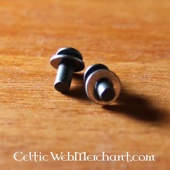 50 steel rivets 3 mm, 6 mm long