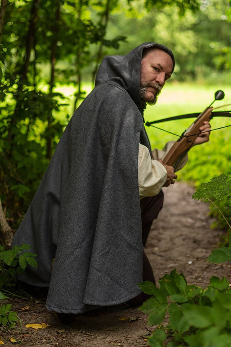 Gardecorp, travel cloak Raven, wool blend, grey