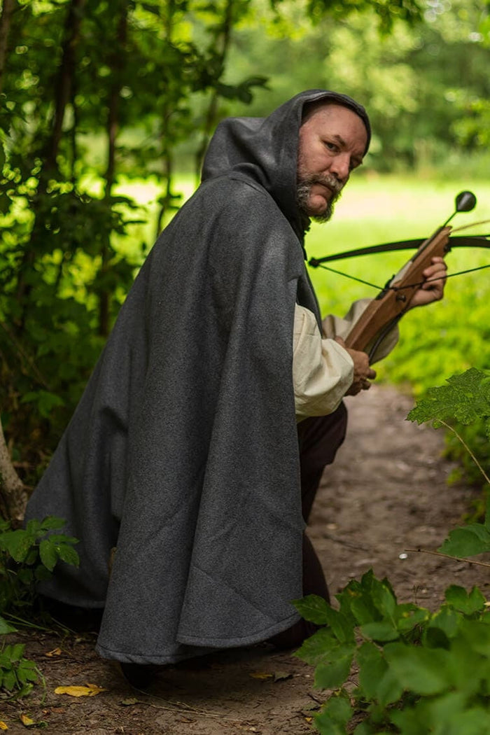 Gardecorp, travel cloak Raven, wool blend, grey