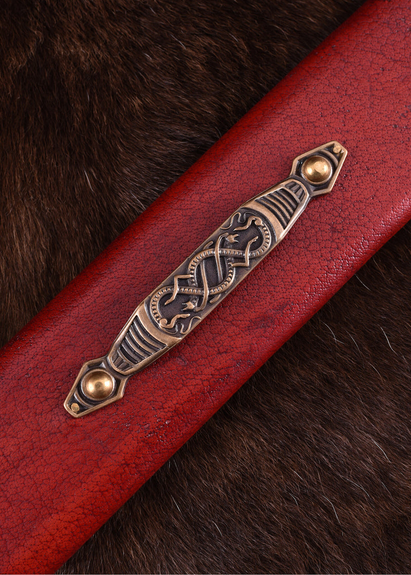 Spada vichinga di Haithabu del IX secolo, acciaio damascato, semi-affilata