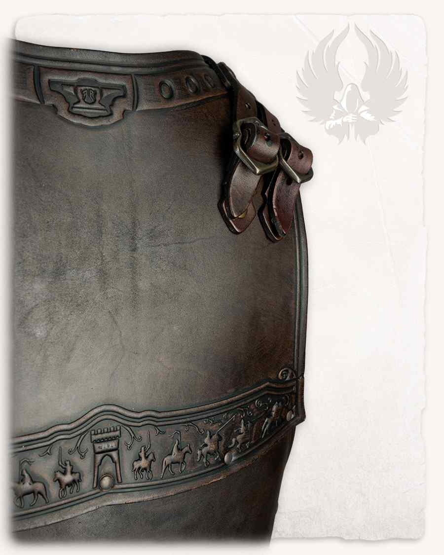 Leather cuirass Gawain, brown