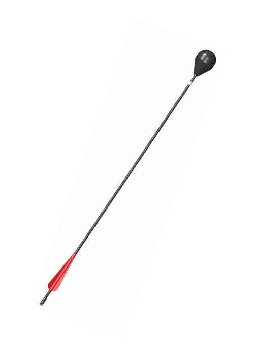 LARP Arrow, Round Headed, black-red
