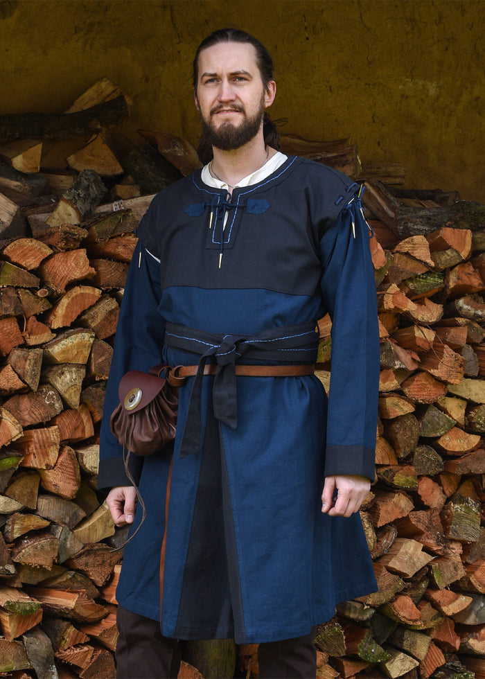 Medieval tunic Skjoldehamm, blue