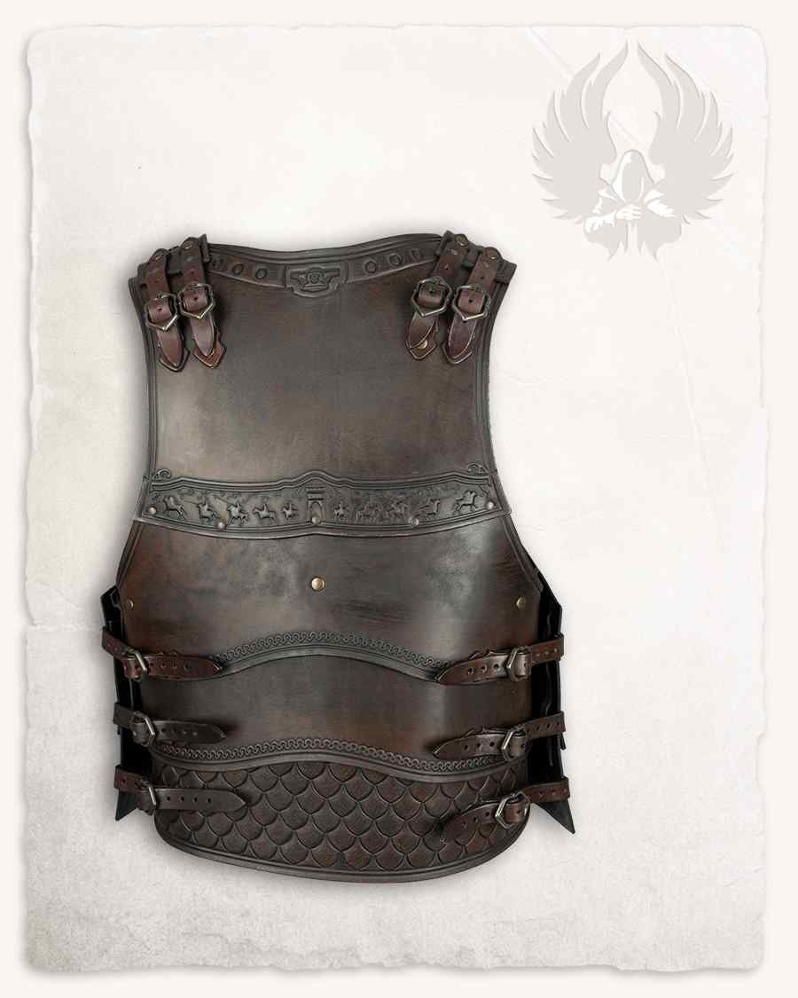Leather cuirass Gawain, brown