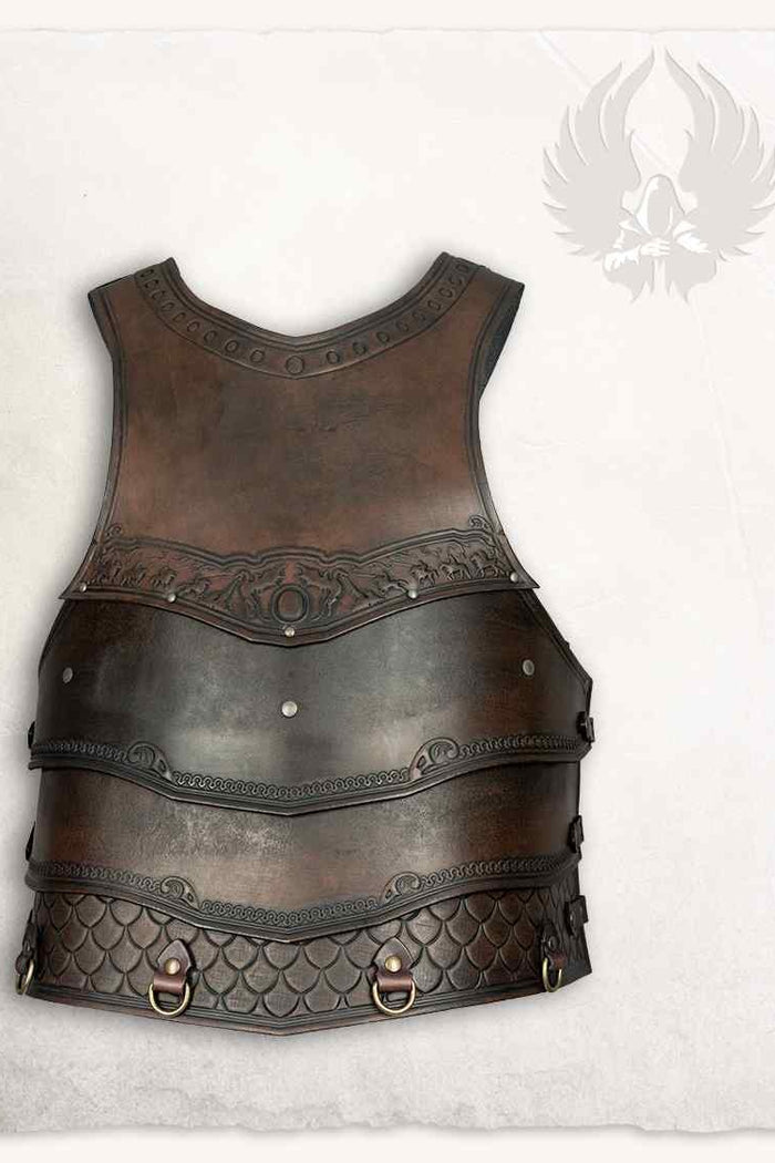 Leather cuirass Gawain, brown