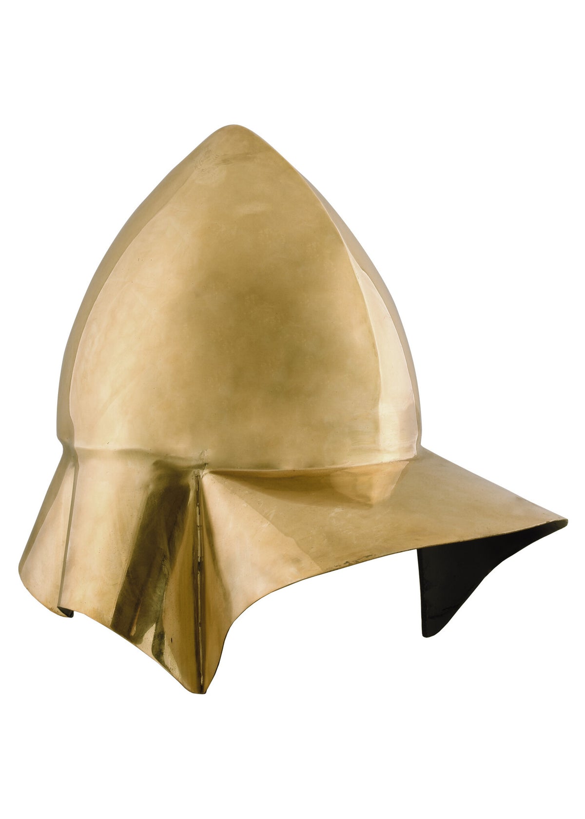 Greek Boeotian helmet, brass, 1-1.2 mm