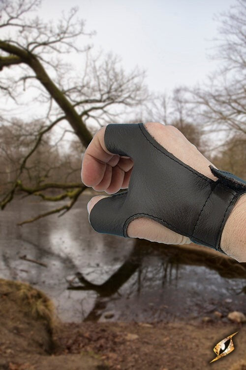 Bow glove left handed archer, black