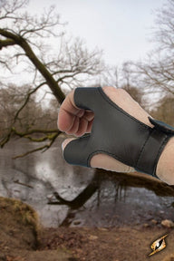 Bow glove left handed archer, black