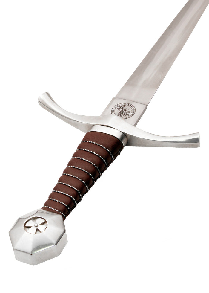 Medieval dagger Templars seal, semi-sharp