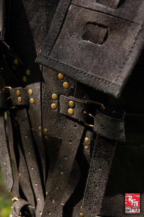 RFB Fighter leather armour, black